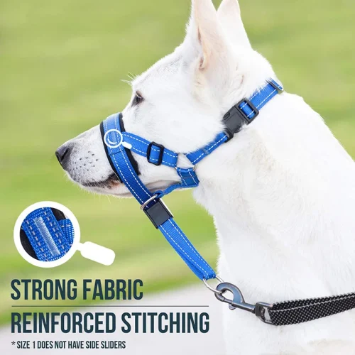 Reflective Dog Mouth Muzzles Anti Bark Dog Collar