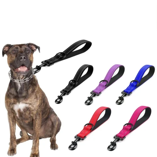 30/45/60cm Dog Rope Short Dog Lead Nylon Reflective