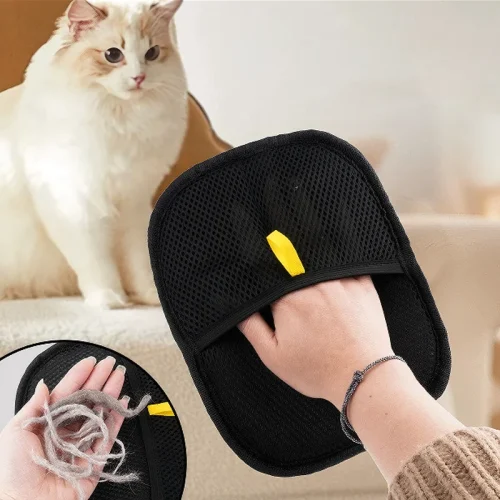 Pet Grooming Gloves Static Dedusting